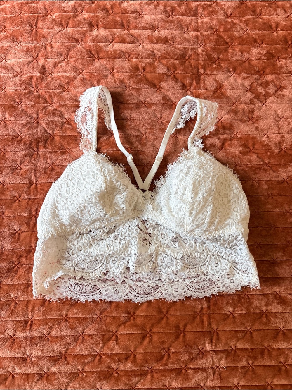 Aerie Lace Bralette Camisole - White